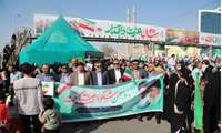حضور پرشور دانشگاه علوم پزشکی هرمزگان در راهپیمایی ۲۲ بهمن بندرعباس